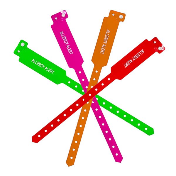 Custom PVC Medical Alert Vinyl Wristband – Fall Risk & Allergy Alert ...