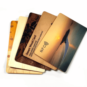 Eco-Friendly Wooden RFID Hotel Key Card – Cherry/Bamboo/Basswood Access Control Cards