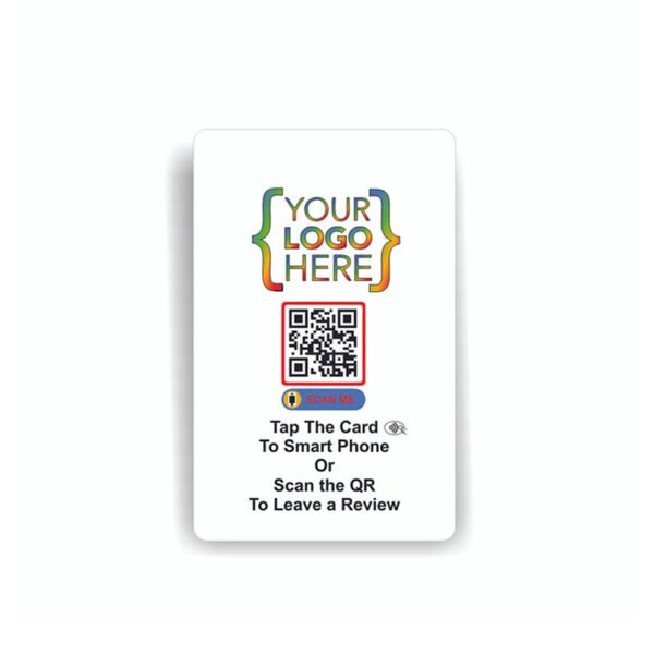 Reusable NFC Smart Review Card with QR Code – 13.56MHz RFID Tap-to-Review Business Card - Image 5