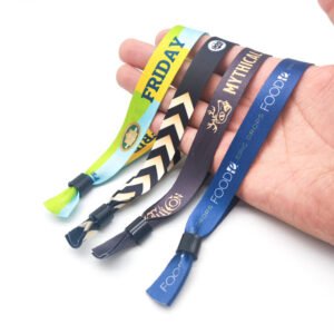 custom adjustable event wrist bands eco friendly wristband woven fabric wristband buy promotional