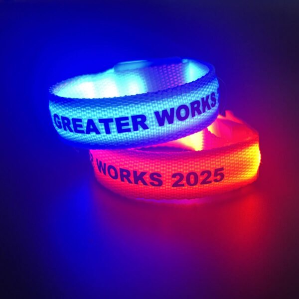 Sound-Activated LED Fabric Wristband – Custom Glowing Luminous Event Bracelets for Festivals, Concerts & Parties - Image 3