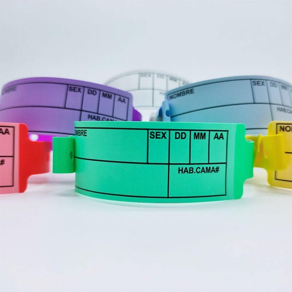 Disposable Vinyl Hospital Wristbands – Writable Patient Identification Bracelets for Healthcare & Events - Image 2