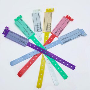 The disposable vinyl mother & baby hospital wristband is a paired patient ID bracelet set used in maternity wards and neonatal care. With a writable panel and tamper-proof closure, it ensures safe and accurate identification of both newborns and mothers.
