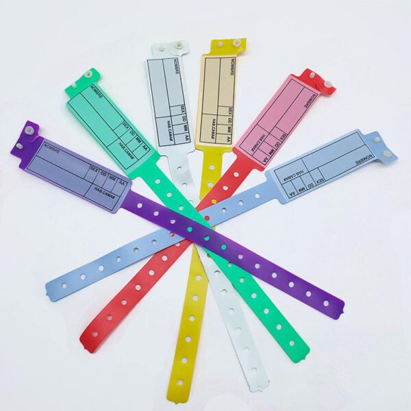 The disposable vinyl mother & baby hospital wristband is a paired patient ID bracelet set used in maternity wards and neonatal care. With a writable panel and tamper-proof closure, it ensures safe and accurate identification of both newborns and mothers.