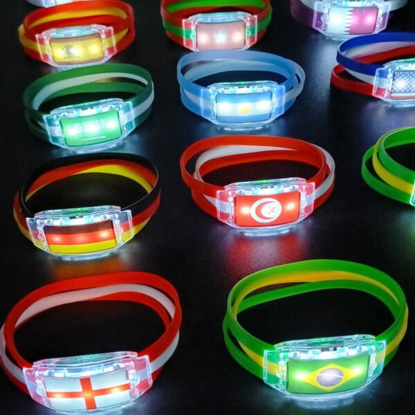 Glowing LED Silicone Wristbands – Custom Luminous Event Bracelets for Festivals, Concerts & Christmas Gifts (Wholesale) - Image 3