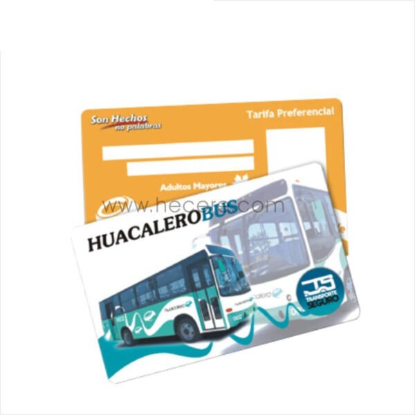 Customized 13.56MHz RFID prepaid transport card for bus, metro/subway, school routes, parking and campus access. ISO14443A compatible, secure sector keys, print-ready CR80 with full personalization.