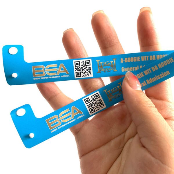 Custom Vinyl Wristbands – Disposable PVC Event Bracelets with QR Code Printing for Festivals, Parties & Medical ID - Image 8