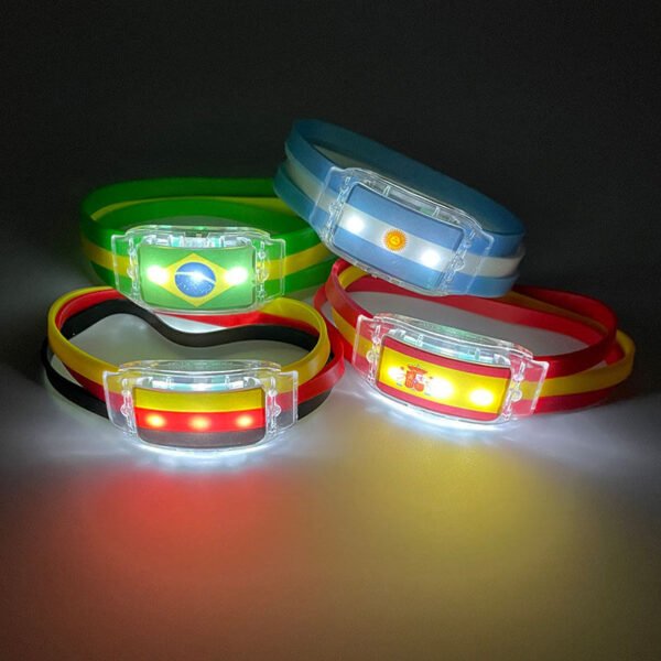 Glowing LED Silicone Wristbands – Custom Luminous Event Bracelets for Festivals, Concerts & Christmas Gifts (Wholesale) - Image 2