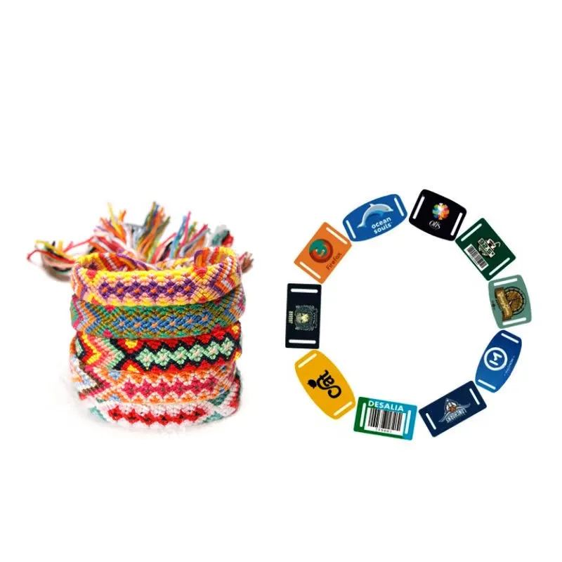 Printable RFID PVC Tag Woven Wristbands – NFC Event Bracelets for Conference Guest Tracking & Access Management