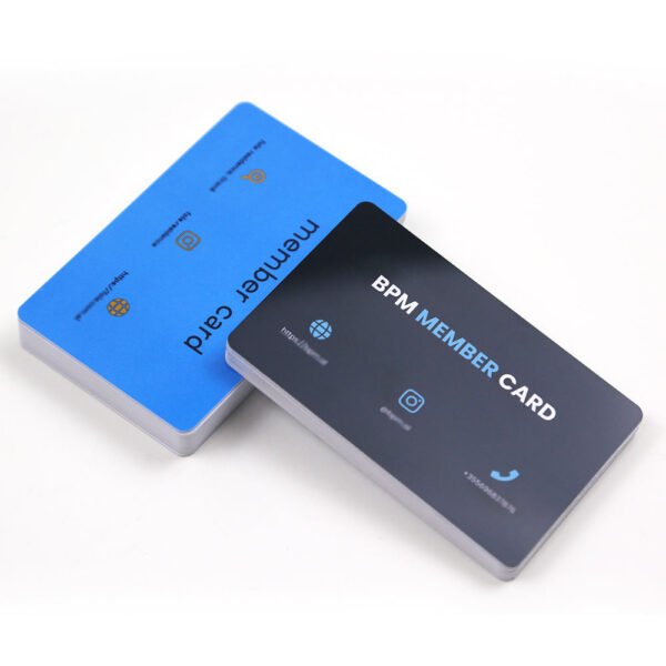 Luxury PVC NFC Business Cards – Custom Transparent High-end Plastic VIP & Membership Cards - Image 2