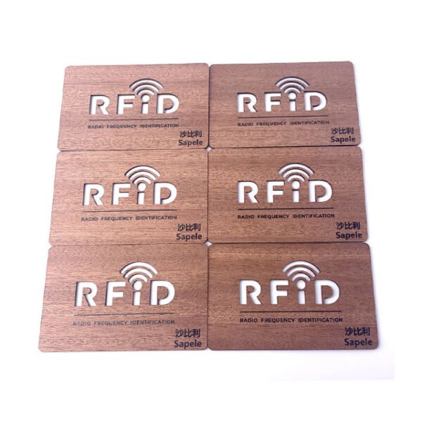 Eco-Friendly Wooden RFID Hotel Key Card – Cherry/Bamboo/Basswood Access Control Cards - Image 6