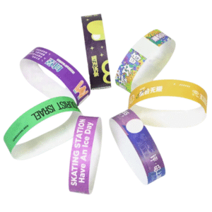 Custom Tyvek Paper Event Wristbands – Disposable Concert, Festival & Swimming Pool Bracelets with Logo Printing