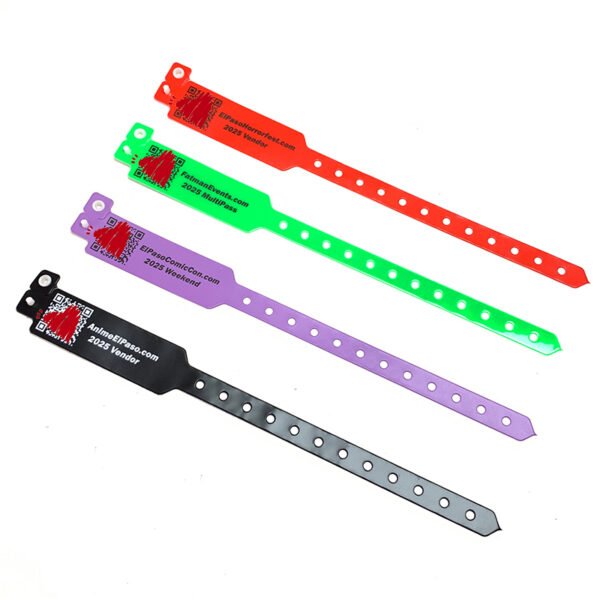 RFID Vinyl Wristbands – Custom PVC Event Bracelets with Logo & QR Code Printing for Concerts, Festivals & Hospitals - Image 3