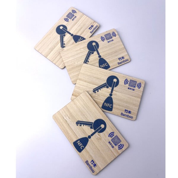 Eco-Friendly Wooden RFID Hotel Key Card – Cherry/Bamboo/Basswood Access Control Cards - Image 5
