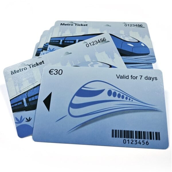 Eco-friendly 13.56MHz NFC RFID Paper Card – Waterproof Public Transport Ticket & Access Control Pass - Image 2