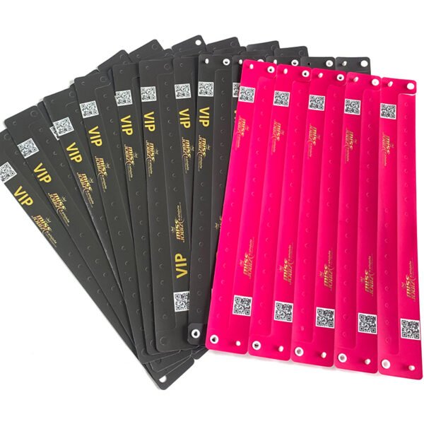 Custom Vinyl Wristbands – Disposable PVC Event Bracelets with QR Code Printing for Festivals, Parties & Medical ID - Image 3