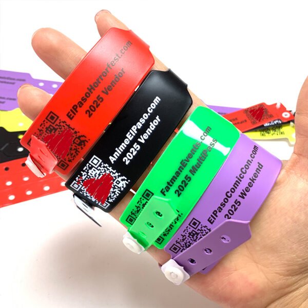 RFID Vinyl Wristbands – Custom PVC Event Bracelets with Logo & QR Code Printing for Concerts, Festivals & Hospitals - Image 4
