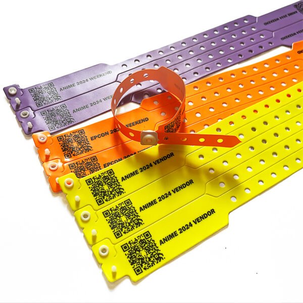 RFID Vinyl Wristbands – Custom PVC Event Bracelets with Logo & QR Code Printing for Concerts, Festivals & Hospitals - Image 5