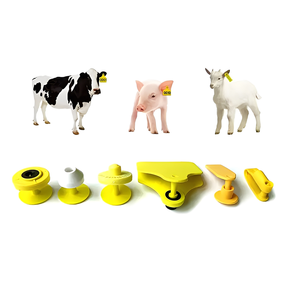 Top-Quality UHF Livestock RFID Ear Tags – Long-Range TPU Animal Identification Tags for Cattle, Sheep, and Pigs