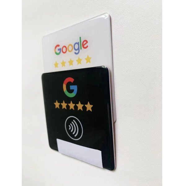 Big Size Custom NFC Sticker for Restaurants, Bars, and Events – 13.56MHz Epoxy Phone Sticker for Google Reviews & Menus - Image 2