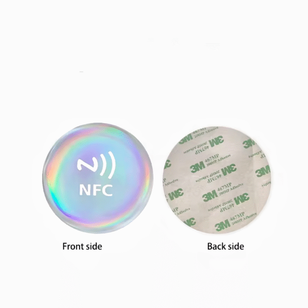 Customized Logo 25mm NFC Sticker (NTAG213 / NTAG216) — On-Mobile Tap Sticker for Social Links, Reviews, Wi-Fi & Promotions - Image 4