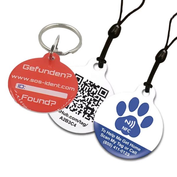 Custom Logo NFC Epoxy Keyfob – 125kHz Waterproof NFC Tag, QR Code Keychain for Access Control & Identification - Image 4