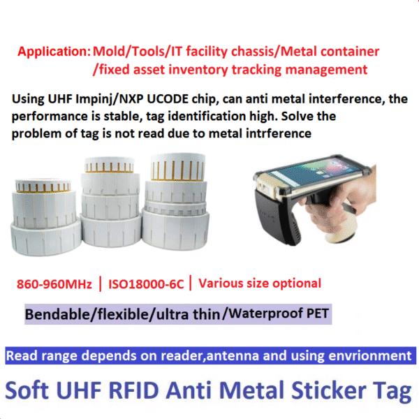 Flexible Anti-Metal RFID Tags – Printable Labels for Equipment & Asset Management - Image 4