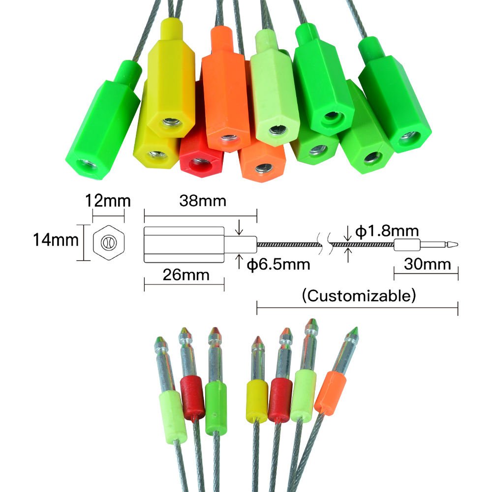 High Security RFID Cable Seal – NFC & HF/UHF RFID Wire Seal for Containers, Trailers & Cargo