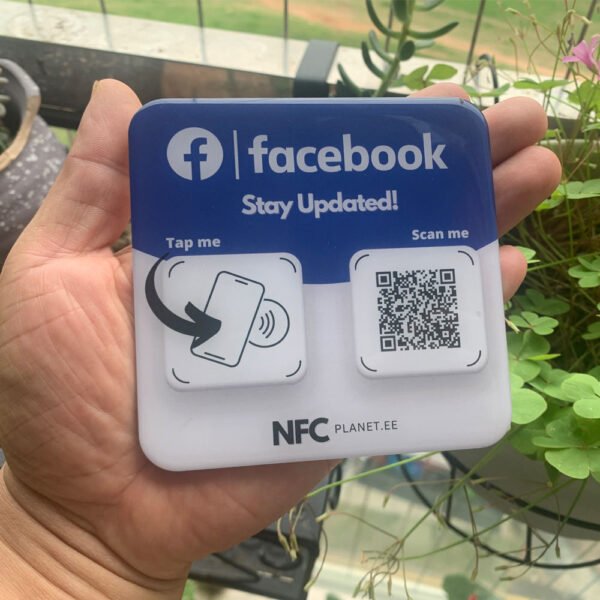 Big Size Custom NFC Sticker for Restaurants, Bars, and Events – 13.56MHz Epoxy Phone Sticker for Google Reviews & Menus - Image 5
