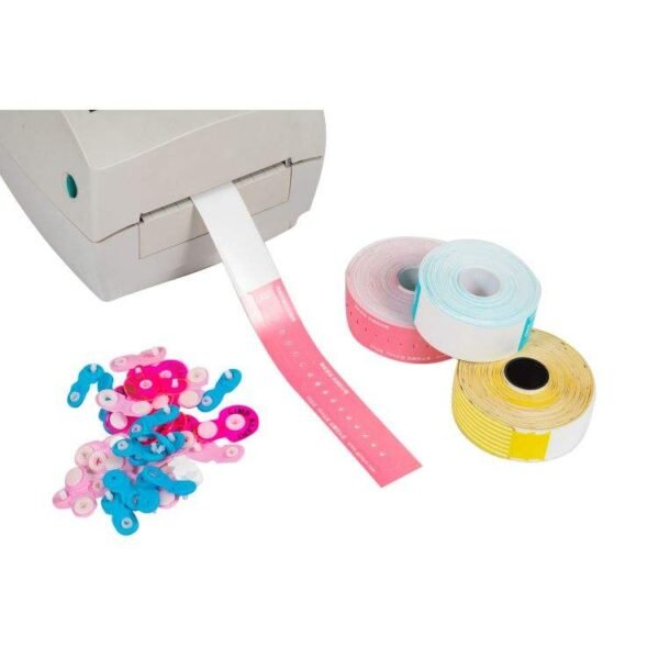 High-Quality Tyvek & Thermal RFID Hospital Wristbands – Red Printable Identification Bracelets with RFID Integration for Patient Safety & Event Access - Image 4