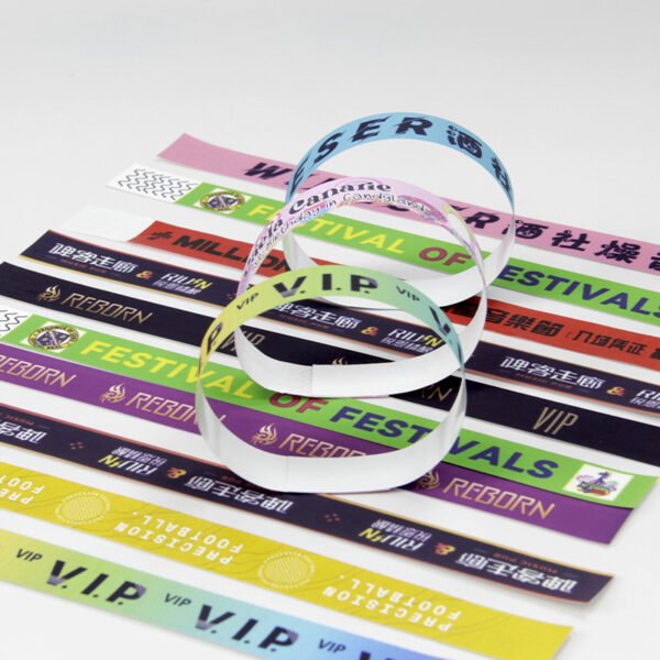 Customized Logo Print Synthetic Paper Wristbands – Personalized Tyvek Event ID Bracelets with Barcode & QR Code for Concerts, Festivals & Access Control - Image 7